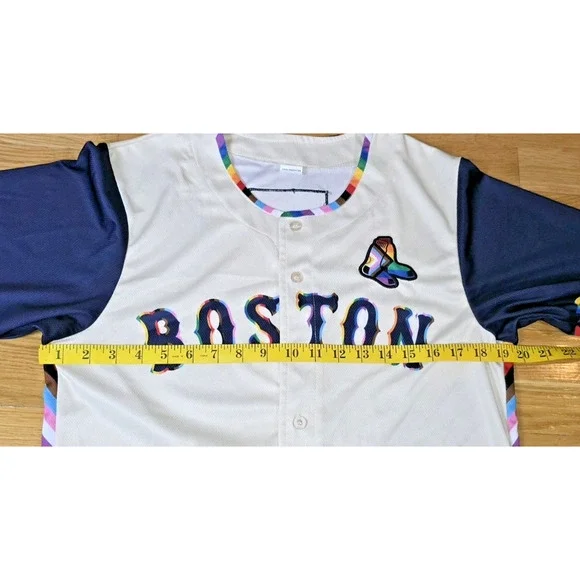 Boston Red Sox 2025 Pride Night SGA Hat Jersey Set Fenway Park Small MLB Rare - Picture 6 of 13